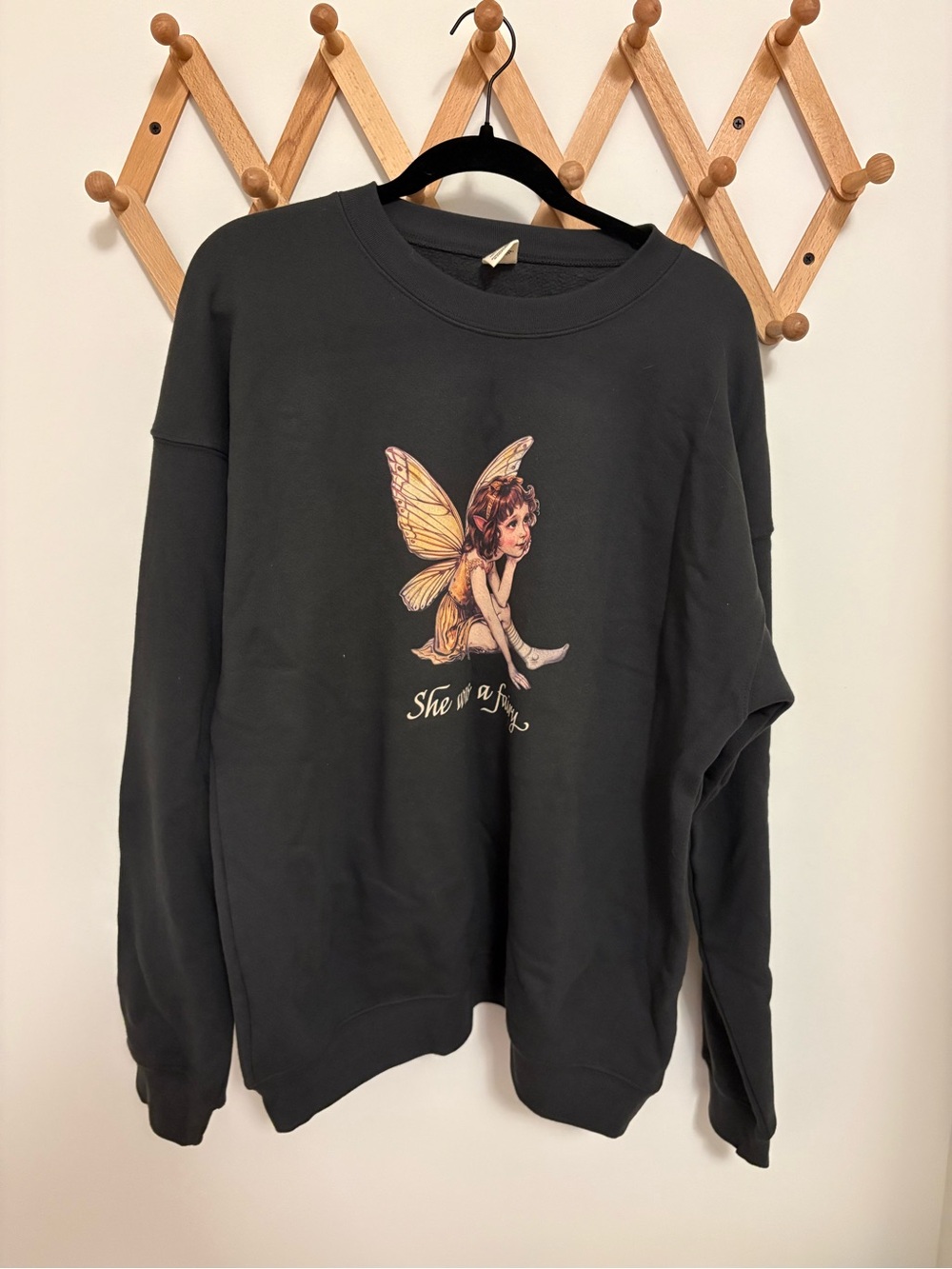 Subtle Dust She Was a Fairy Oversized Sweatshirt